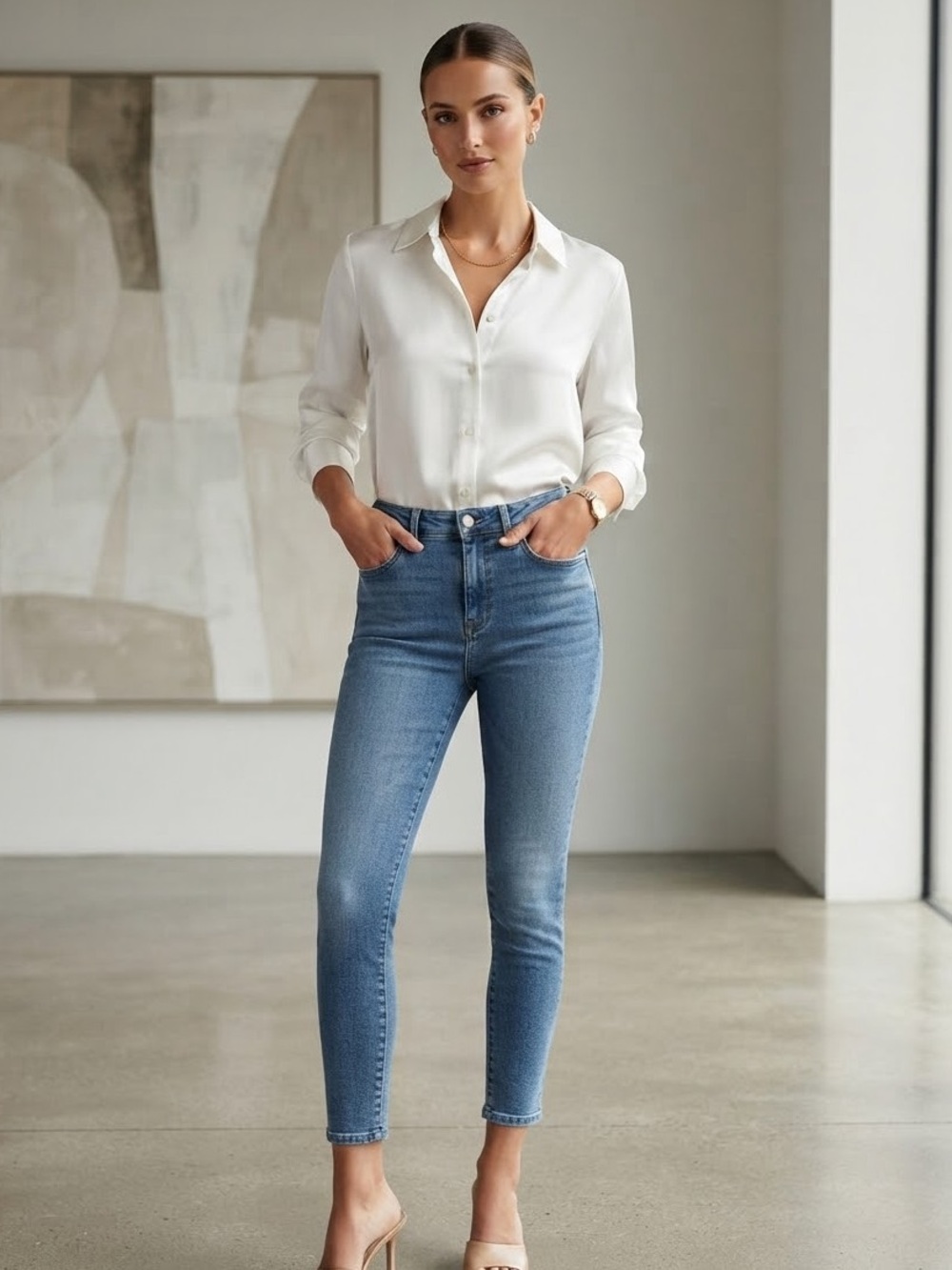 Soma Blue Stretch Skinny Jeans